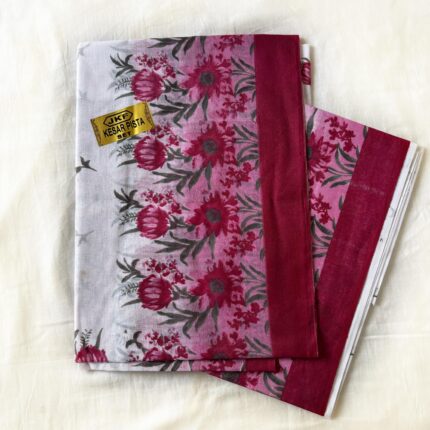 Assamese Summer Friendly Cotton Mekhela Sador - Red