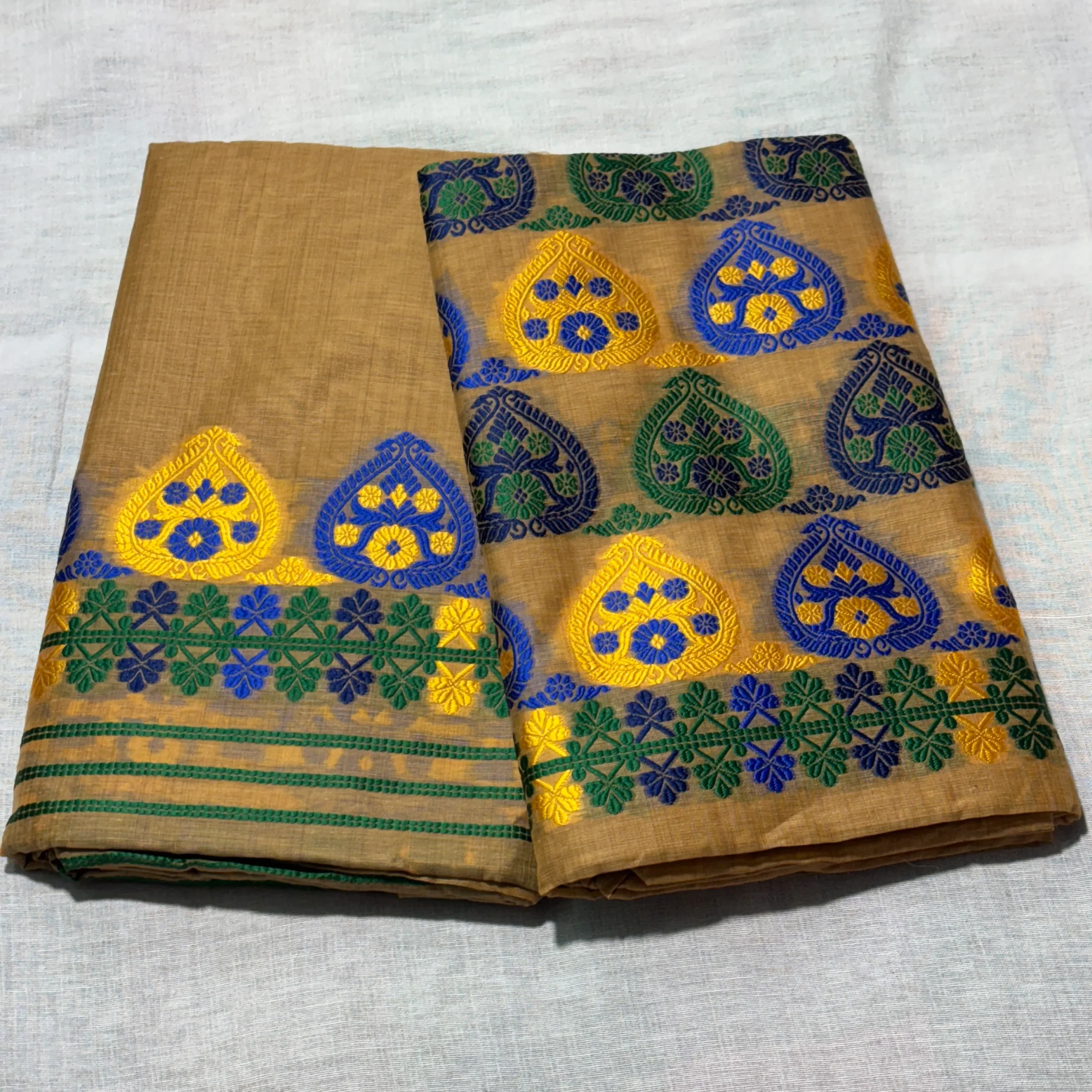 IMG_7359 Premium Axomkart Toss Cotton Muga Jura ❤️ - Image 1