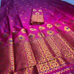 Axomkart Premium Mix Paat Assamese Mekhela Chador